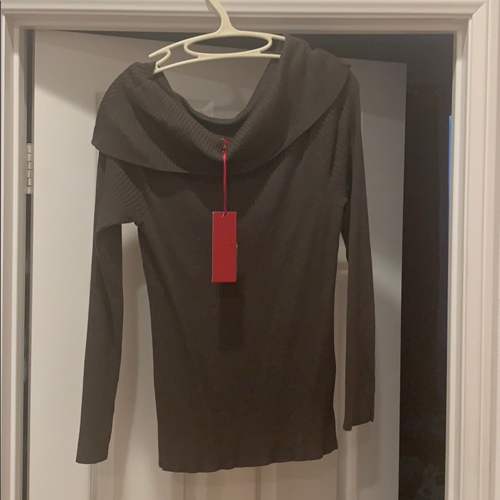 Jennifer Lopez ribbed  long sleeve